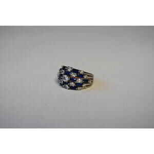 Sapphire Stack Statement Ring